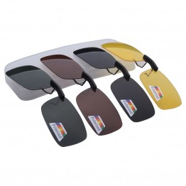  Night Vision Women Men Clip On Sunglasses Designer Brand Polarized Sun Glasses Yellow Driving Glasses Gafas De Sol
