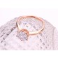 0.6CT effect SI/H Diamond Engagement Rings 18kt Rose Gold Promise Ring Fine Jewelry Wedding/Engagement Round ring