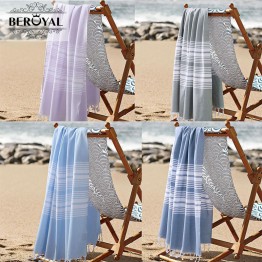 100% Cotton Pestemal Turkish Bath Beach Towels Blanket shawl scarf 100*180cm/75*140cm Adult Beroyal