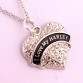 1*1 inch 10pcs a lot big size hearts I Love My HARLEY crystal heart pendant necklace Thumb Jewelry Gift