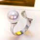 2017 shell pearl rings for women Ladies White and Gold color white pearl Fashion ring