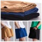 Cotton Linen Elastic waist Women Shorts Skirts Solid White Blue Loose Casual Summer Shorts Plus size Women Vintage Shorts B120