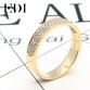 EDI European Countess 18K Yellow Gold Ring For Couple Noble Temperament Real Diamond Wedding Engagement Ring For Women Jewelry