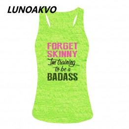 Funny Tank Forget Skinny In To Be A Badass Funny Womens Burnout Tank Top