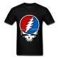 Grateful Dead Logo Men t-shirts Short Sleeve Retro Music t shirt Clothes Luxury Men T-shirt Camisetas 3XL