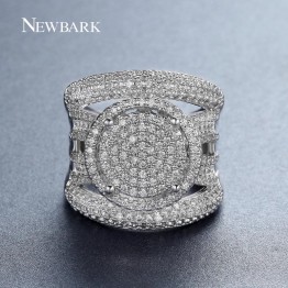 NEWBARK New Arrival Exquisite Unique Jewelry Ring Victoria Antique High Quality Silver Color Sun Round Design Ring for Lady