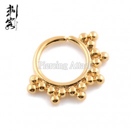 New Arrival Brass Indian Tribal Septum Clicker Indian Septum Piercing Nose Rings Lot of 10pcs