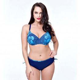 Push Up Sexy Swimwear 2017 Plus Size Print Women Bikini Set Brazilian Big Chest  XXXL Big Size Female Swimsuit 