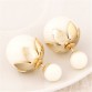 Star Jewelry Wholesale 2015 Fashion Small Cute Lotus Stud Earrings For Women New Design Two Ball Earrings Christmas Hot Sale32513908682