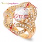 Yunkingdom Vintage Luxury Wedding Rings For Women Jewelry Accessories Noble Celebrities Evening Party Rings