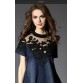 fashion Europe 2016 new female denim dress thin cotton short sleeved Summer Spring slim pure color navy blue women dress 178B 25