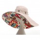 summer hat for women Anti-UV Fashion Design Dot Flower Foldable Brimmed floppy Sun Hat Summer Hats  girl beach Protection hat
